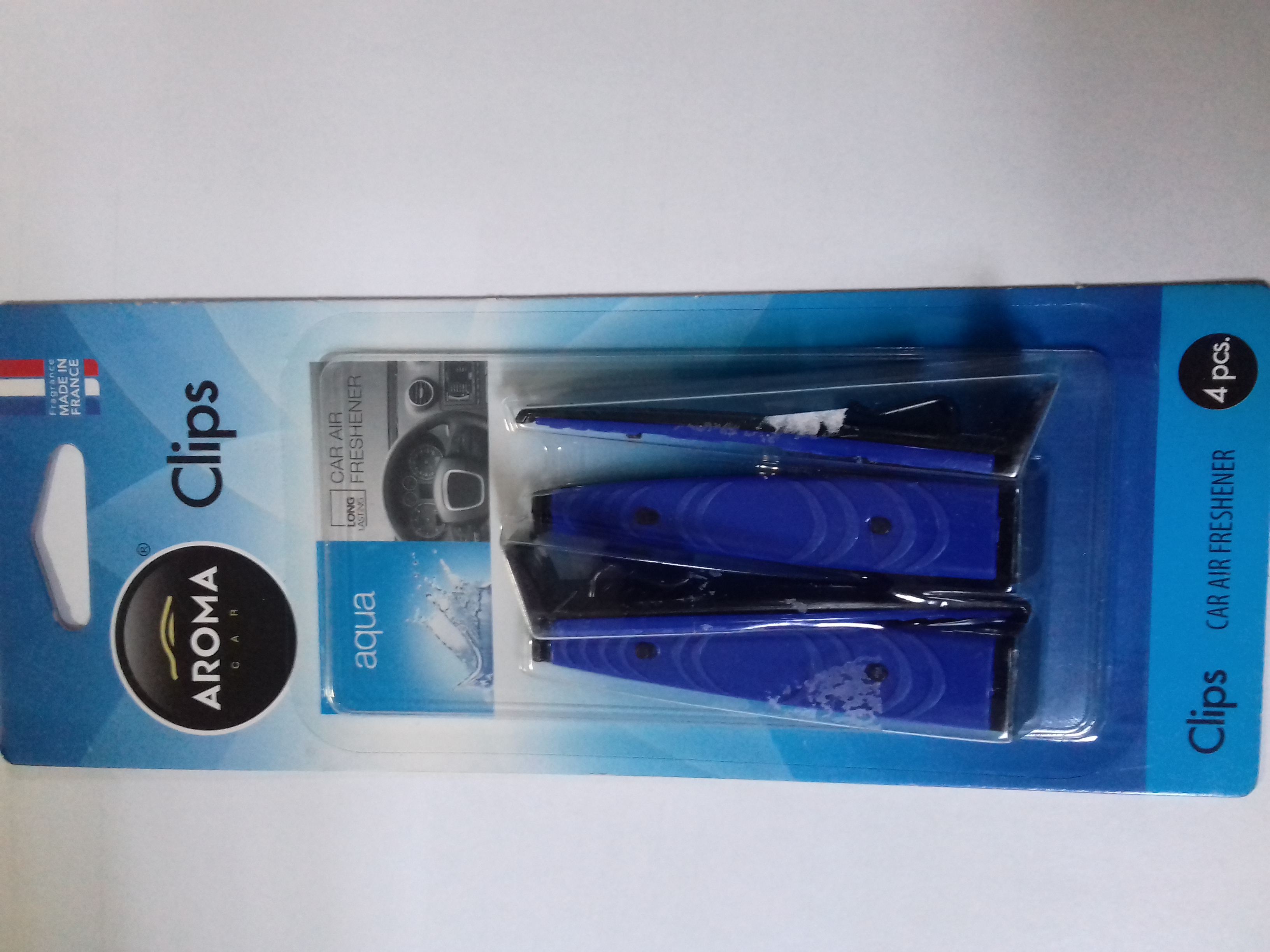 MTM92380-AROMA CAR CLIPS SLIM AQUA