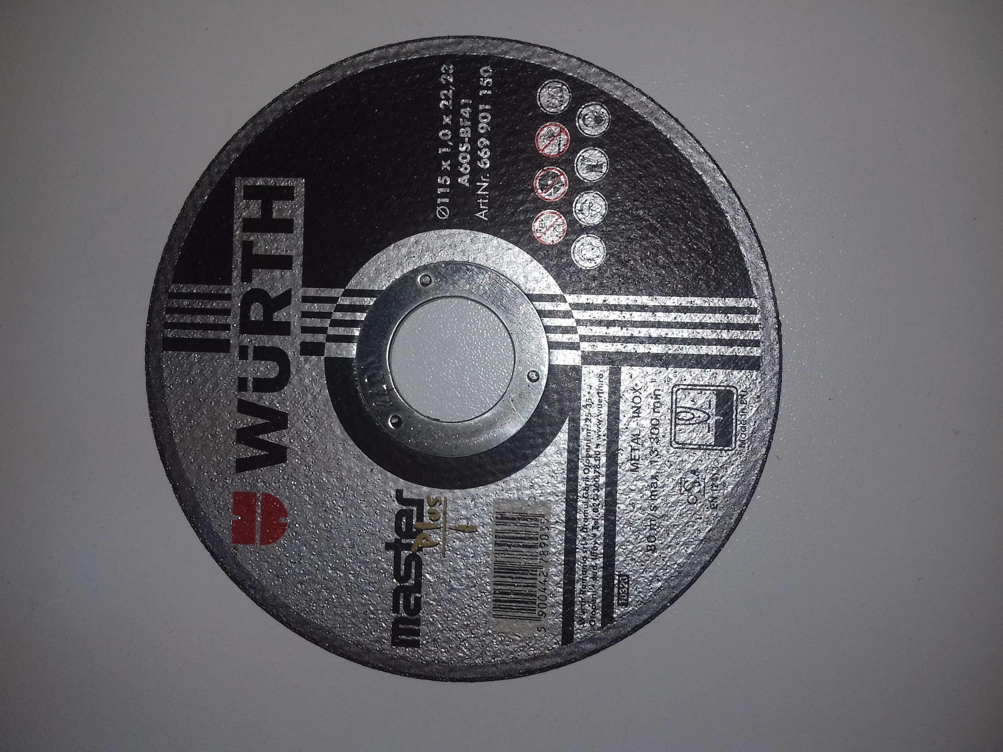 DISC DEBITARE 115*1 WURTH 669901150