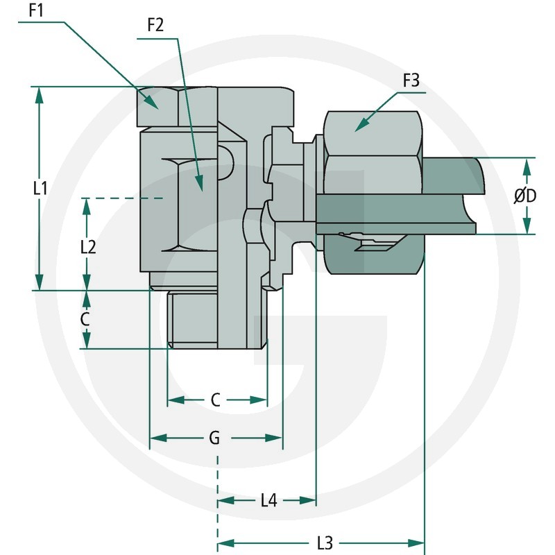 81602354 CONECTOR M14*1.5 LA 90 GRADE CU PIULITA