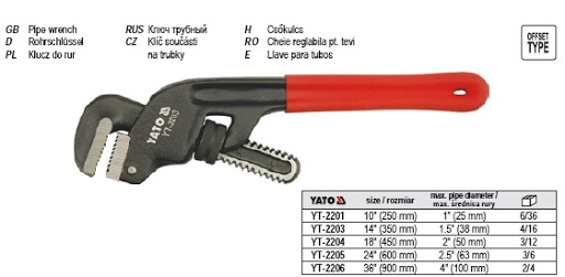 YT-2206 CHEIE REGLABILA PT TEVI 900MM