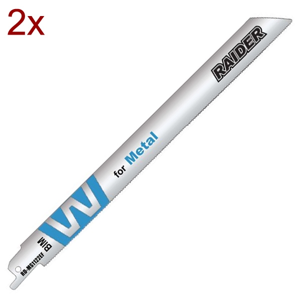 155503 SET 2 LAME FIERASTRRAU SABIE PT METAL 225*19*1.5MM 18TPI