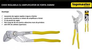 210130 CHEIE REGLABILA CU AMPLIFICATOR DE FORTA 250MM TMP