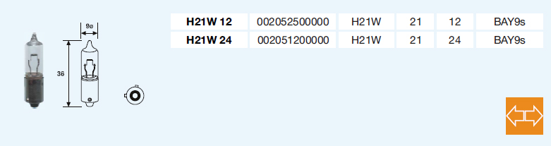 BEC GIROFAR H21 24V MM002051200000 MAGNETI MARELLI