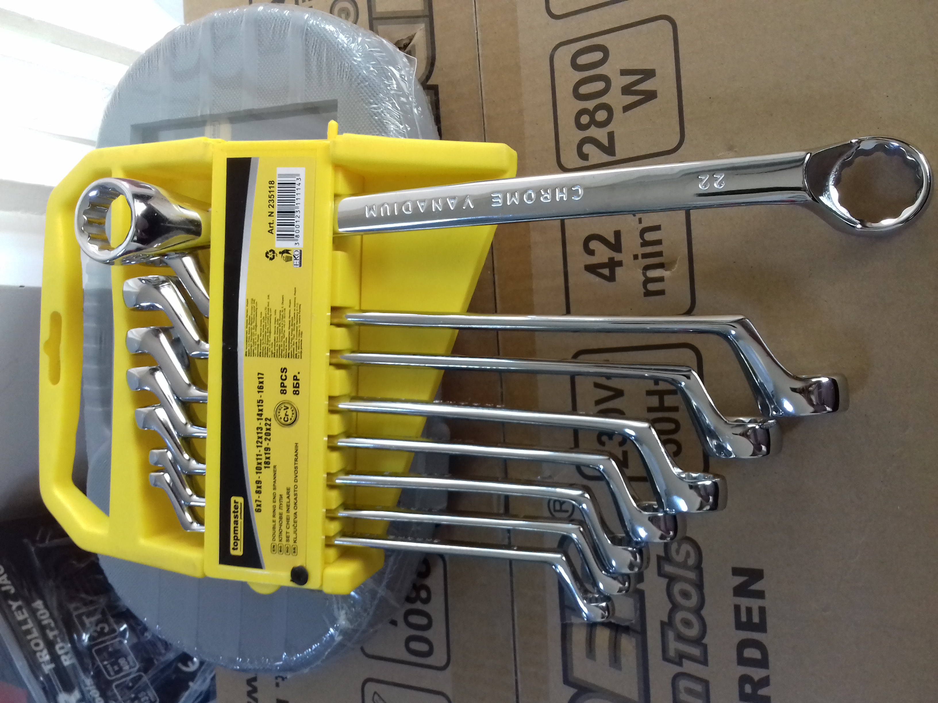 235118 CHEI INELAR COTITE 6-22MM SET 8PCS CR-V TMP