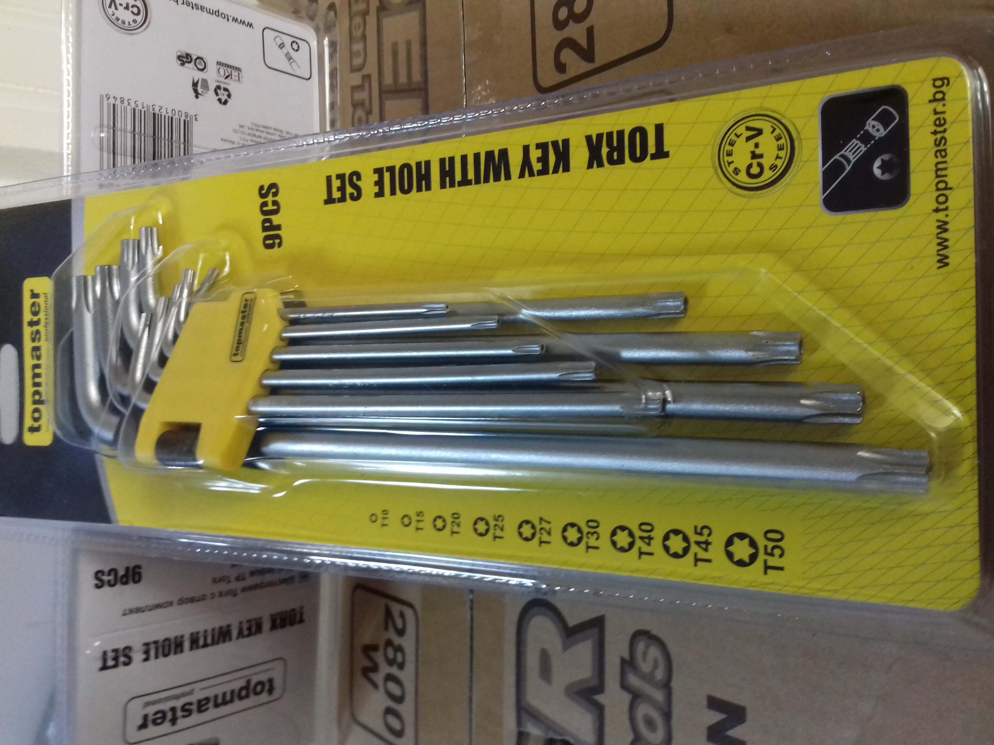 390124 CHEI IMBUS TORX-EXTRALUNGI SET 9PCS CR-V TMP