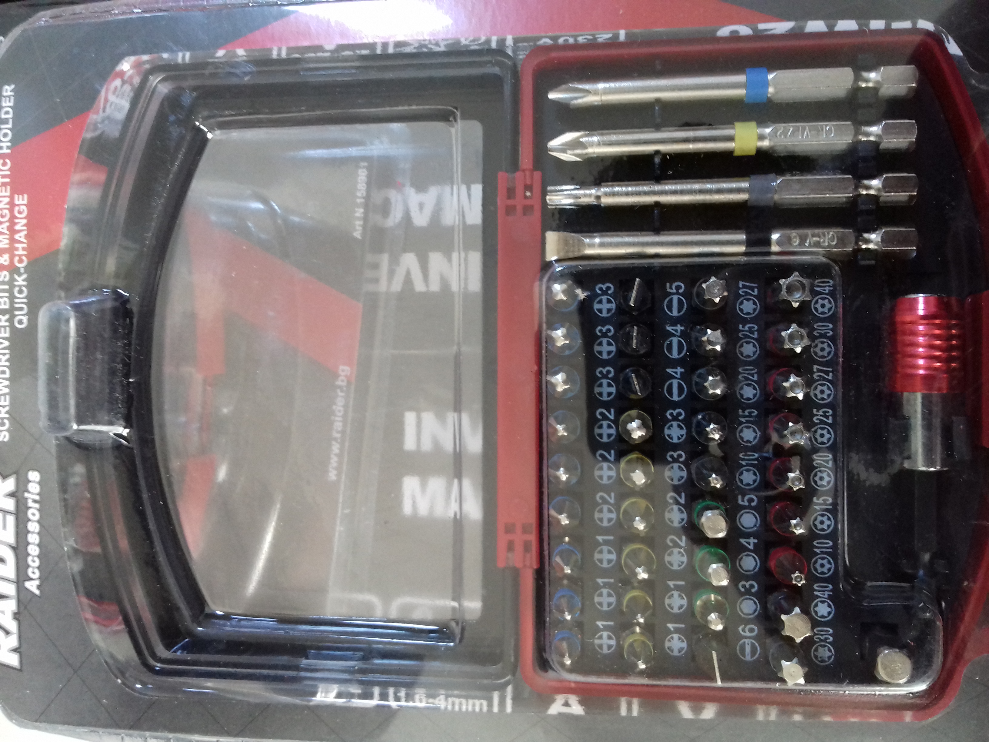 158902 SET 42 BITI SI SUPORT MAGNETIC 1/4 RIDER