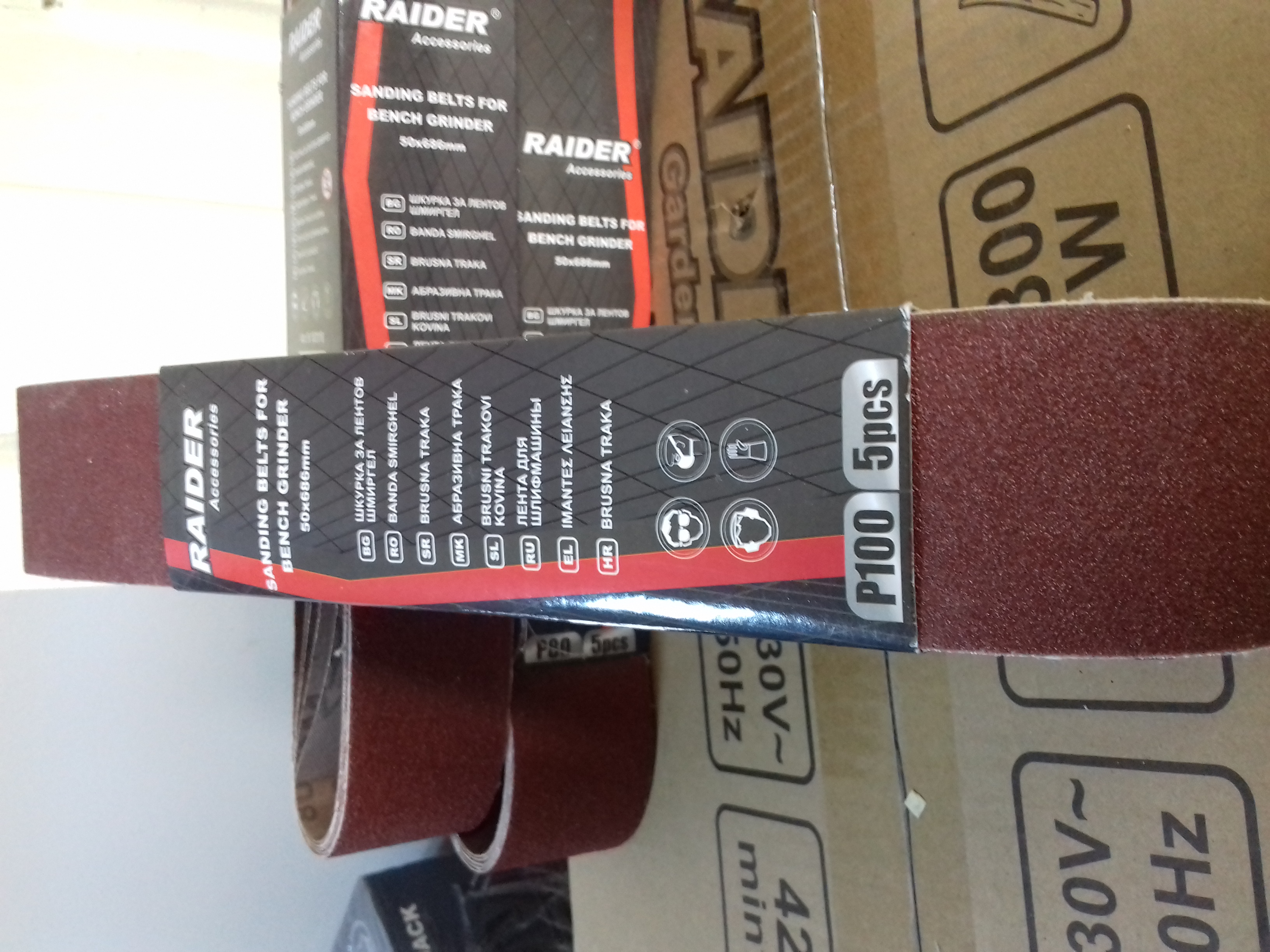 183119 BANDA SMIRGHEL 50*686MM P100 5BUC/SET