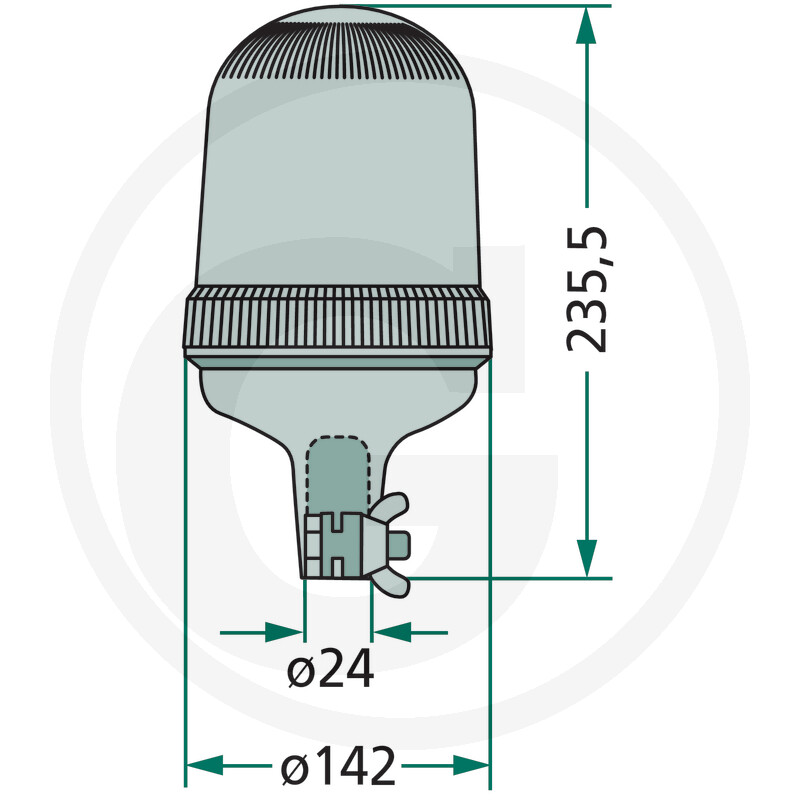 GIROFAR 24V 207RLA 94/24V 70W CU BEC H1