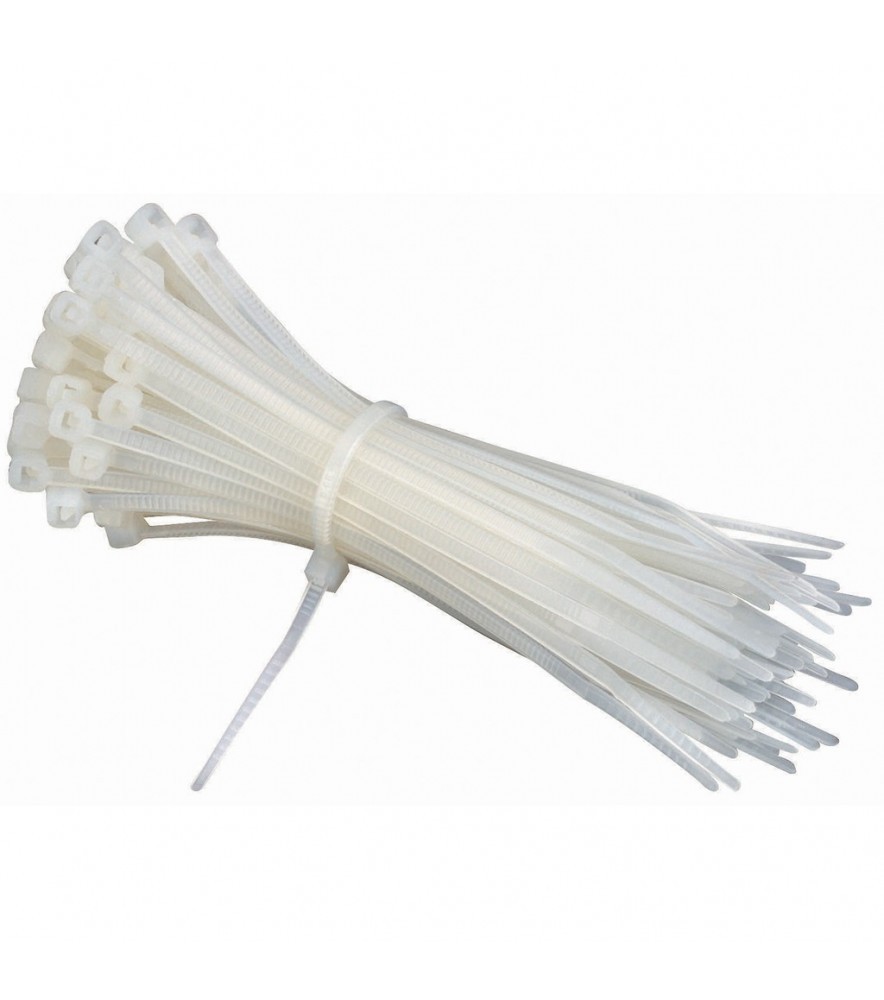 COLIER PLASTIC ALB 7.6*370