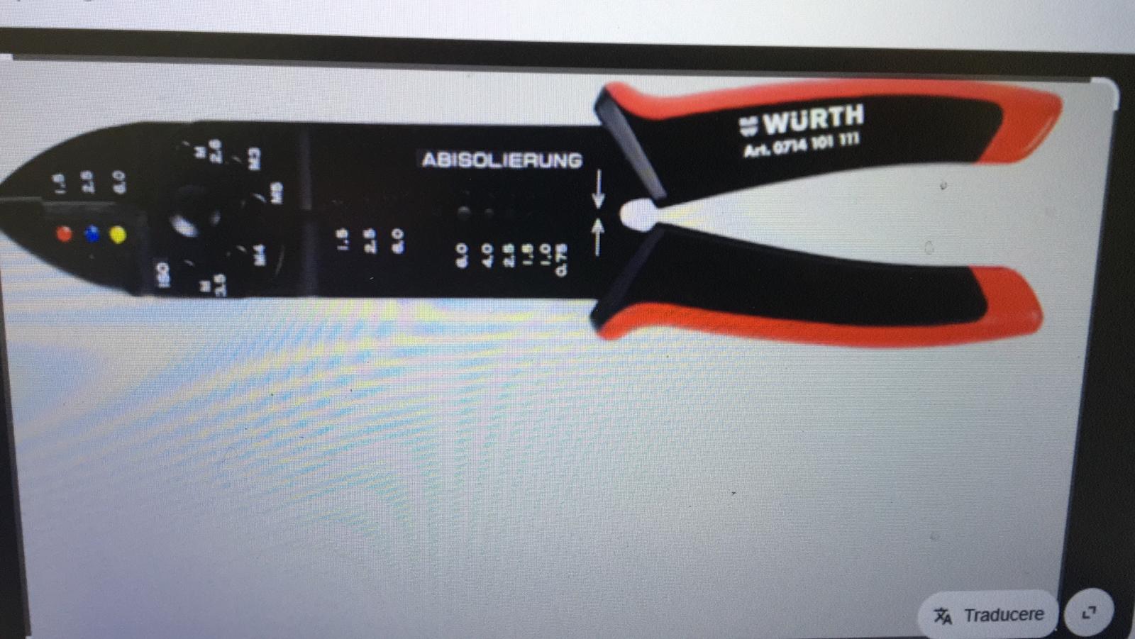 0714101111961 CLESTE DE SERTIZAT PAPUCI IZOLATI 05.-6MM