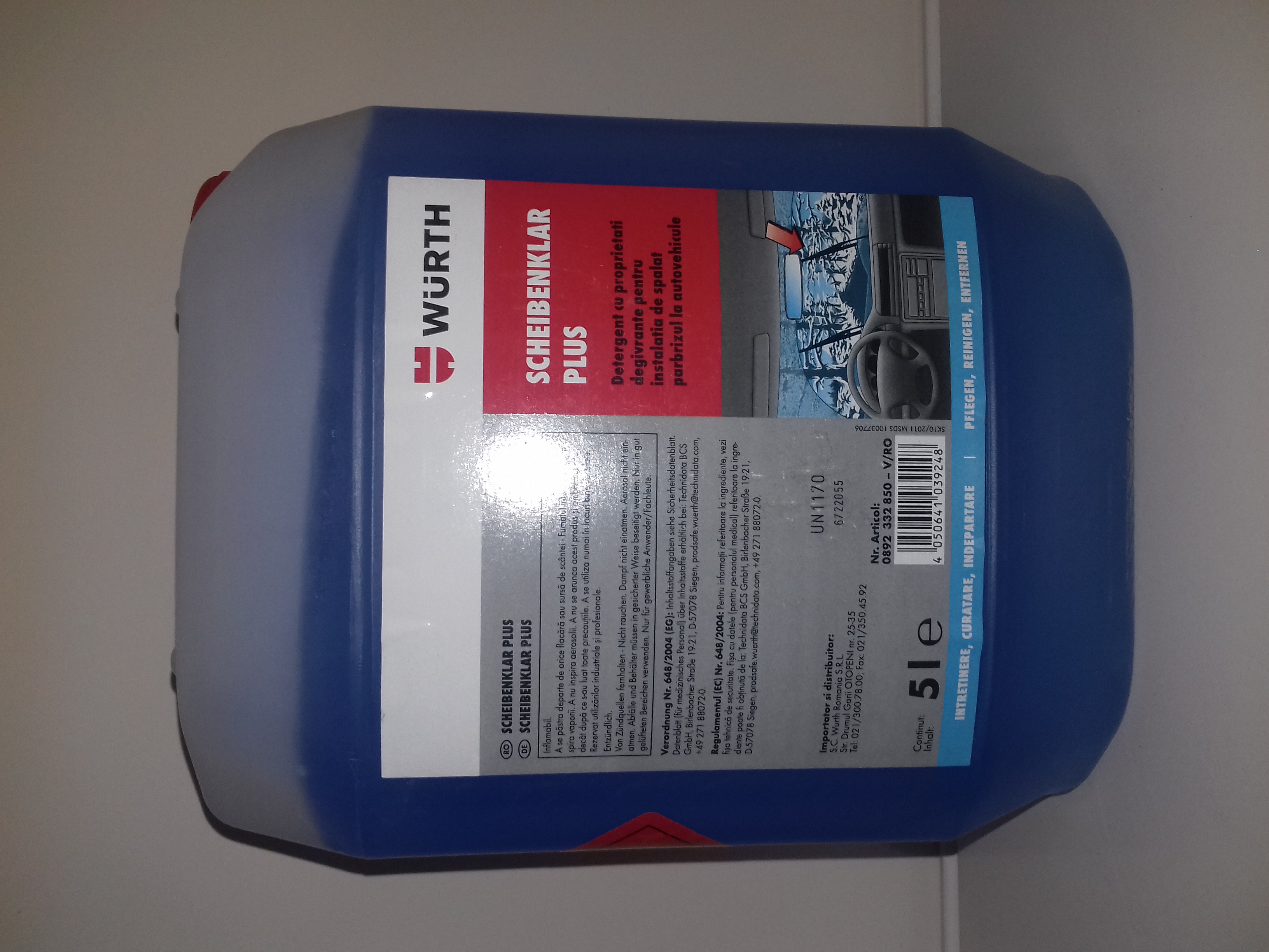 332850 DETERGENT PARBRIZ 5L