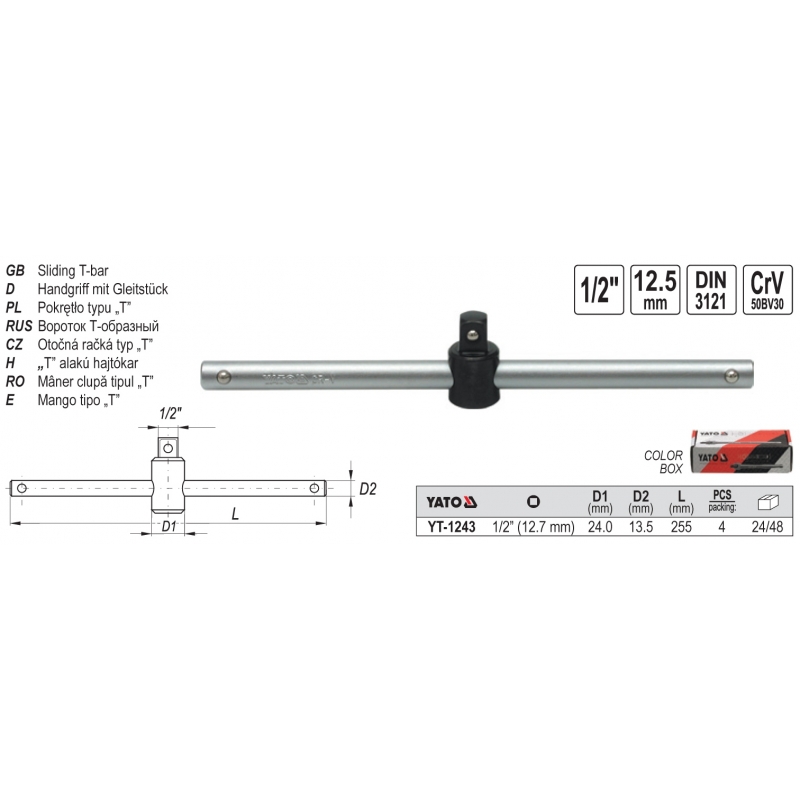 YT-1243 ANTRENOR TIP T CULISABIL 1/2