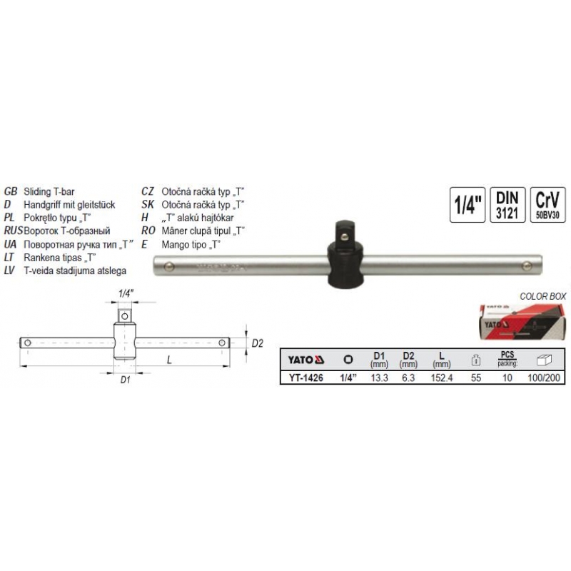 YT-1426 ANTRENOR TIP T CULISABIL 1/4