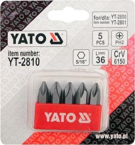 YT-2810 TRUSA BIT 5 PCS 36MM