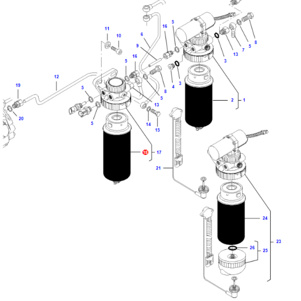 C12 FILTRU MOTORINA V836867595 ORIGINAL P551425