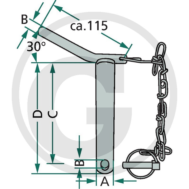 BOLT TIRANT 20012876 FI25*175