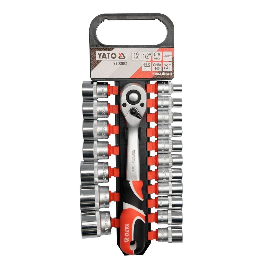 YT-38681 SET TUBULARE+ANTRENOR 19BUC 1/2