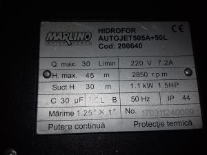 200640 HIDROFOR AUTOJET  505A MARLINO