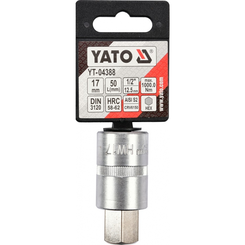 YT-04388 BIT HEXAGONAL M17 CU ADAPTOR 1/2 55MM